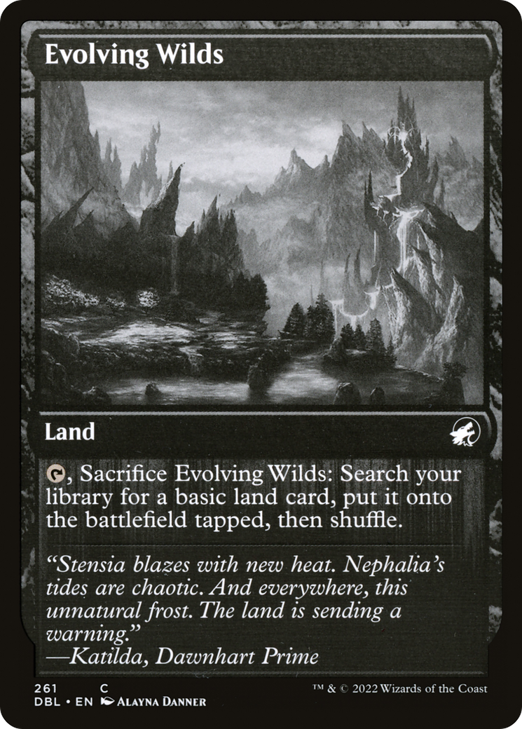 Evolving Wilds (261) [Innistrad: Double Feature] Foil