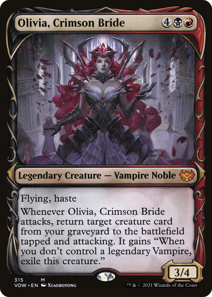 Olivia, Crimson Bride (Showcase Fang Frame) [Innistrad: Crimson Vow] Foil