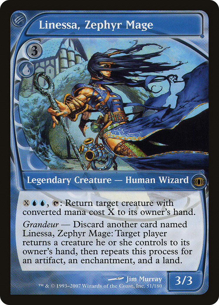 Linessa, Zephyr Mage [Future Sight] Foil