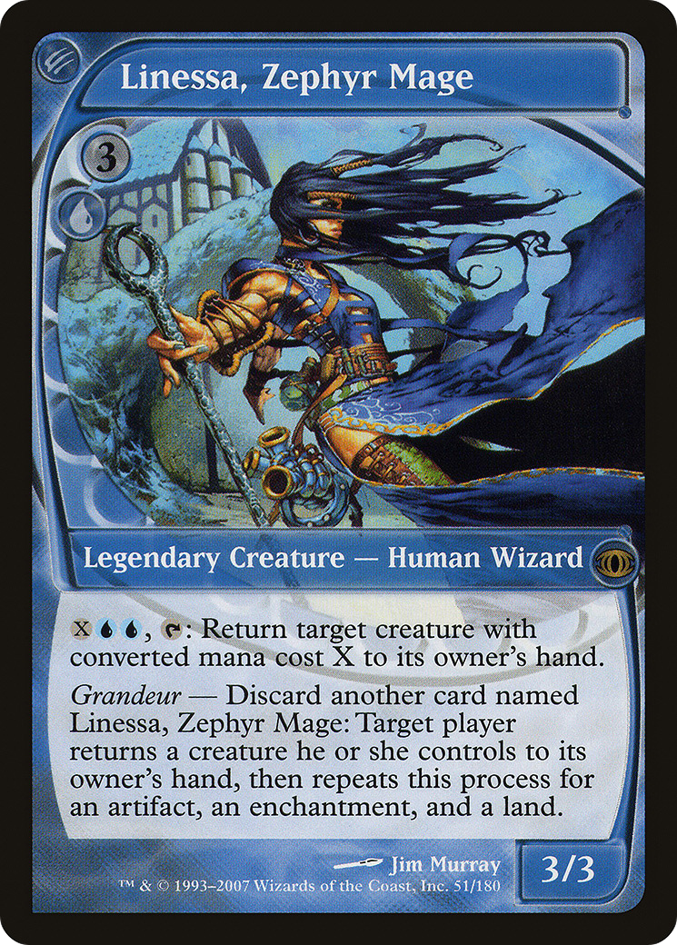 Linessa, Zephyr Mage [Future Sight] Foil