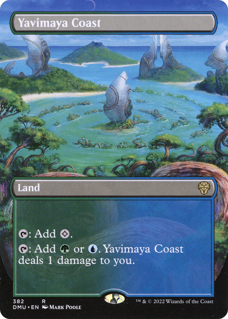Yavimaya Coast (Borderless Alternate Art) [Dominaria United] Foil