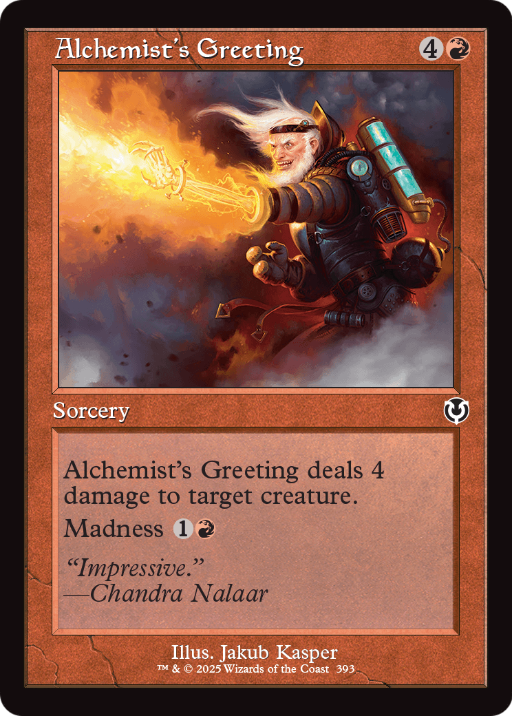 Alchemist's Greeting (Retro Frame) (-393) [Innistrad Remastered]  Foil