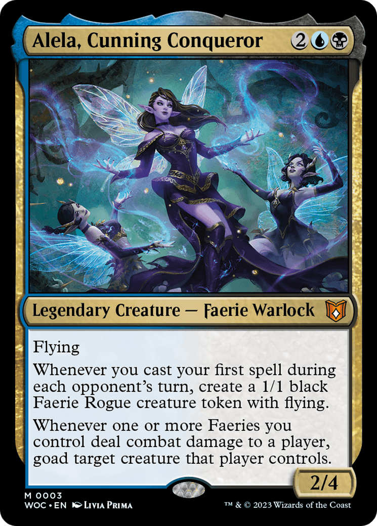 Alela, Cunning Conqueror [Wilds of Eldraine Commander] Foil