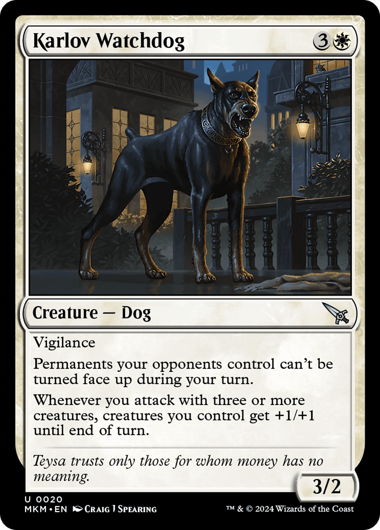 Karlov Watchdog [Murders at Karlov Manor] Foil