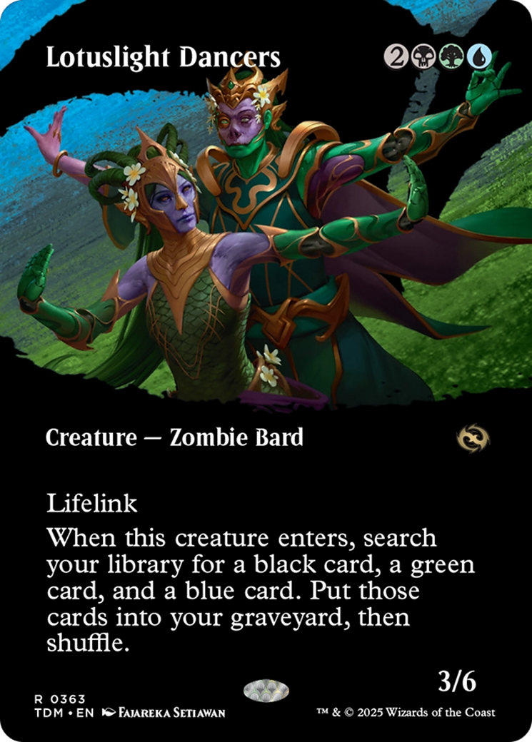 Lotuslight Dancers (Borderless) (363) [Tarkir: Dragonstorm]  Foil