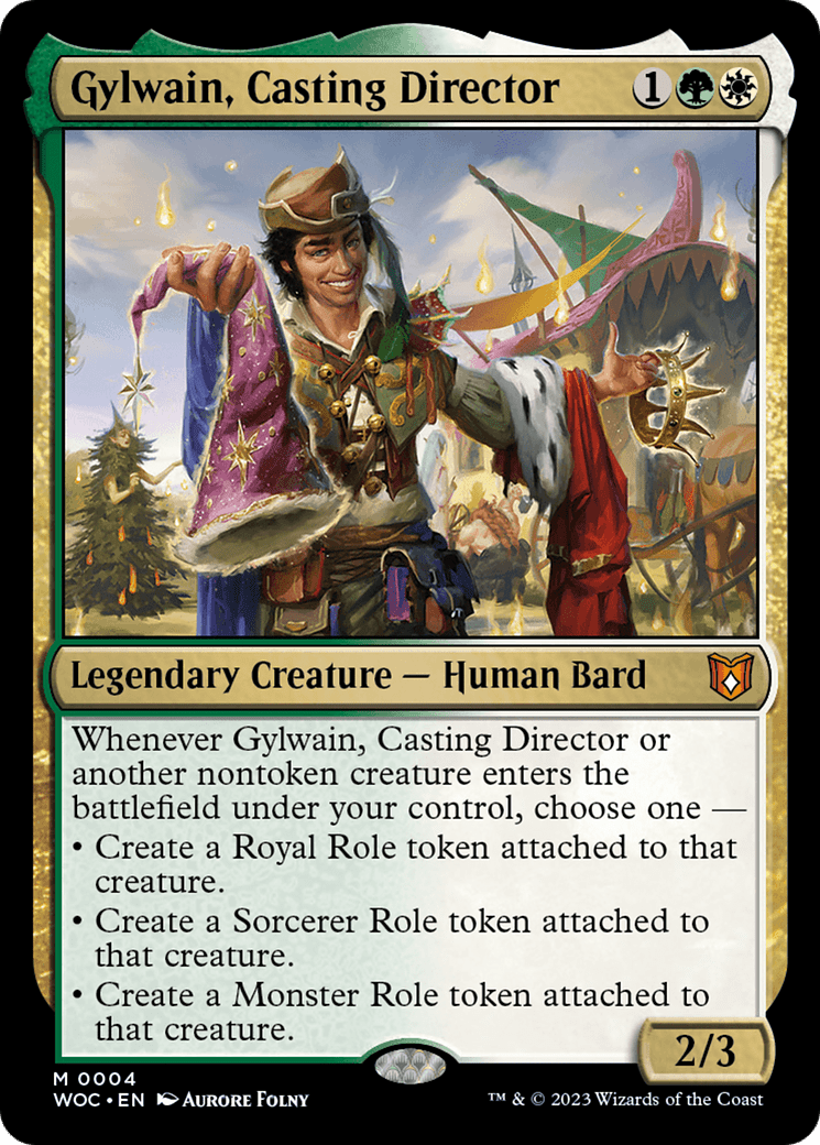 Gylwain, Casting Director [Wilds of Eldraine Commander] Foil