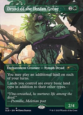 Dryad of the Ilysian Grove (Borderless) [Secret Lair Drop Series] Foil
