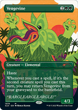 Vengevine (Borderless) [Secret Lair Drop Series] Foil