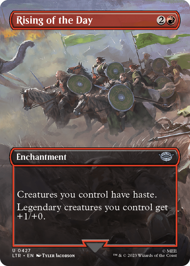 Rising of the Day (Borderless Alternate Art) [The Lord of the Rings: Tales of Middle-Earth] Foil