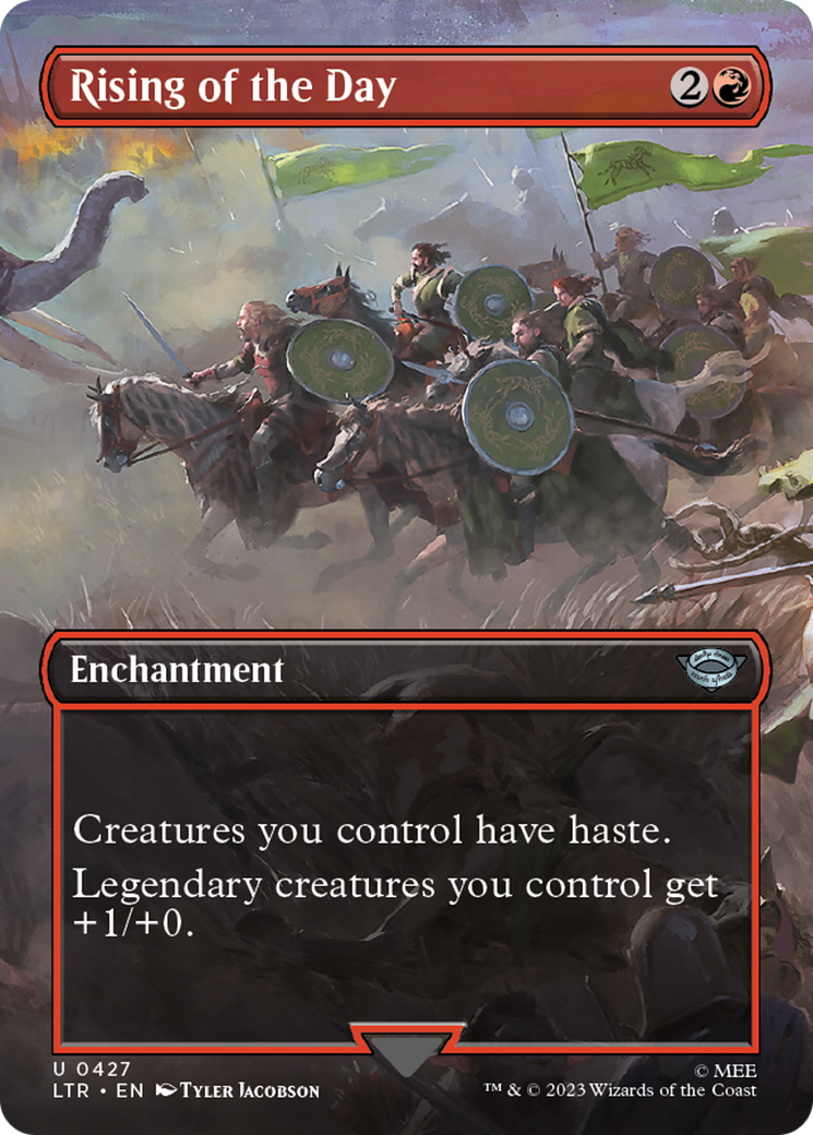 Rising of the Day (Borderless Alternate Art) [The Lord of the Rings: Tales of Middle-Earth] Foil