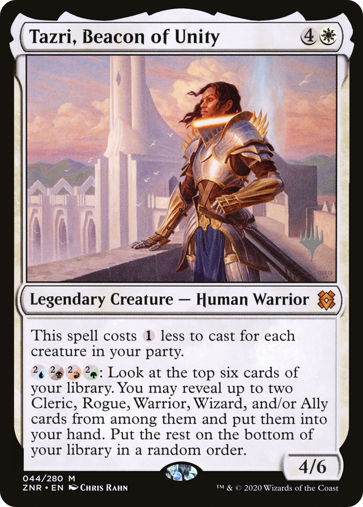 Tazri, Beacon of Unity (Promo Pack) [Zendikar Rising Promos] Foil