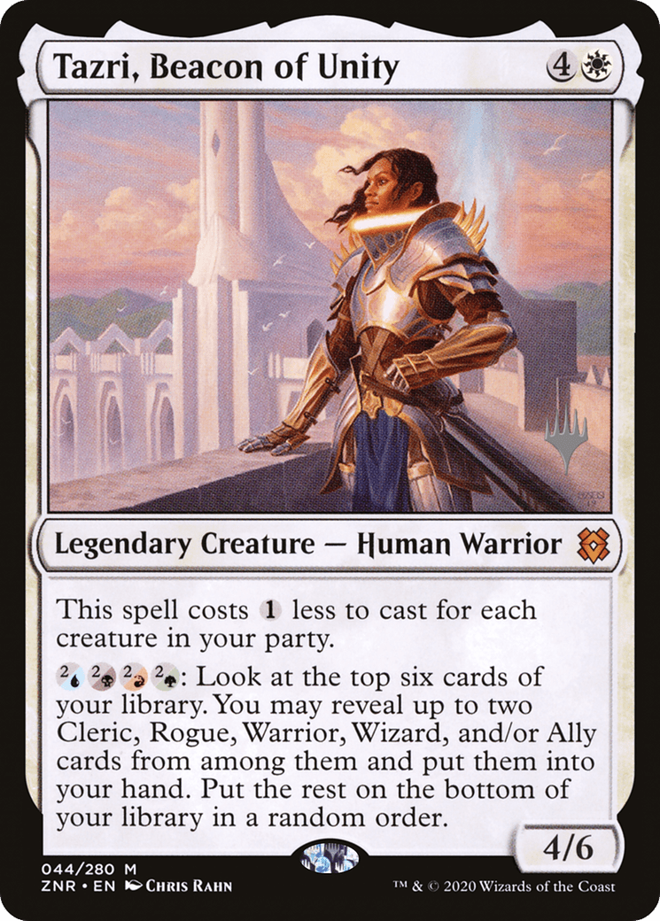 Tazri, Beacon of Unity (Promo Pack) [Zendikar Rising Promos] Foil