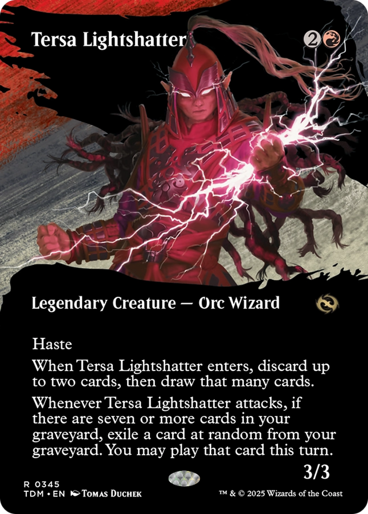 Tersa Lightshatter (Borderless) (345) [Tarkir: Dragonstorm]  Foil