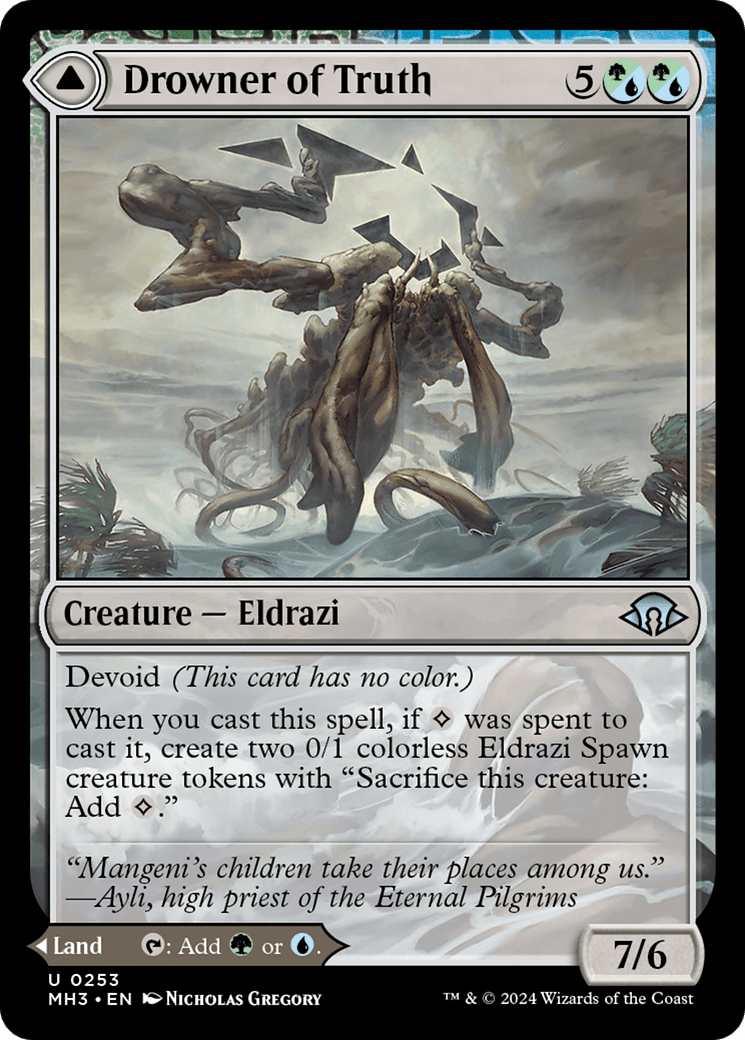 Drowner of Truth // Drowned Jungle [Modern Horizons 3] Foil