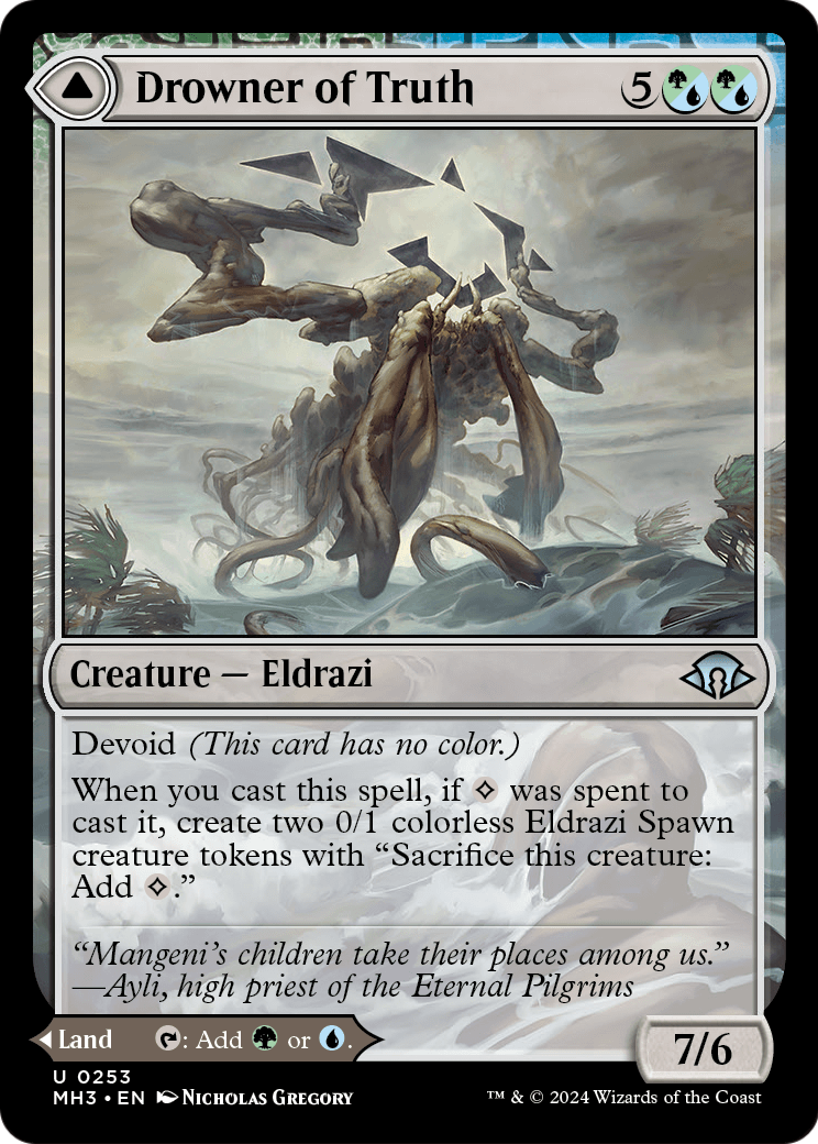 Drowner of Truth // Drowned Jungle [Modern Horizons 3] Foil