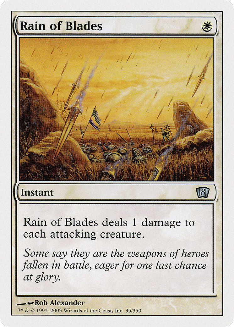 Rain of Blades [Eighth Edition] Foil