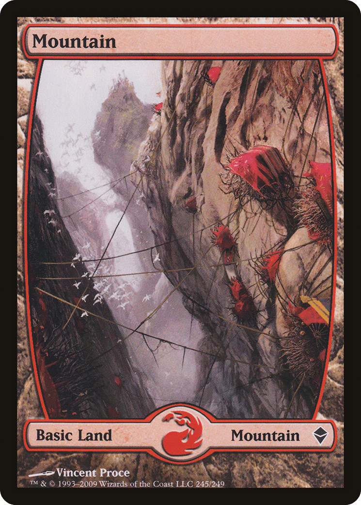 Mountain (245) [Zendikar] Foil