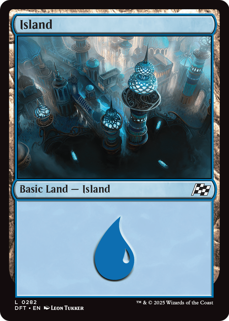 Island |  Foil (282) [Aetherdrift]