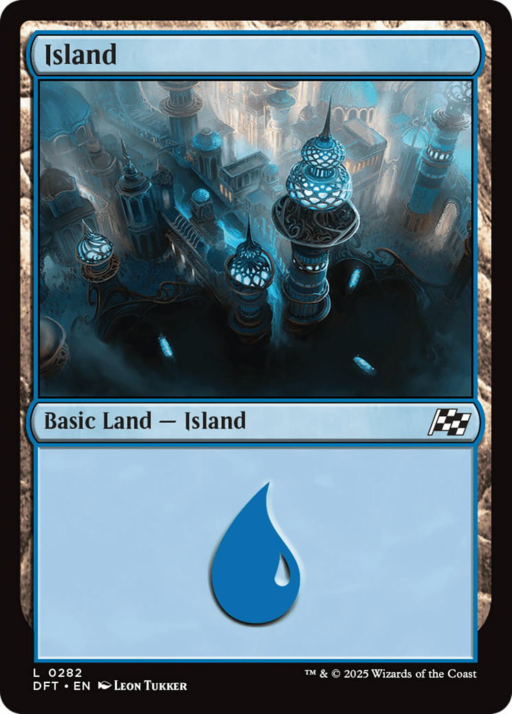 Island |  Foil (282) [Aetherdrift]