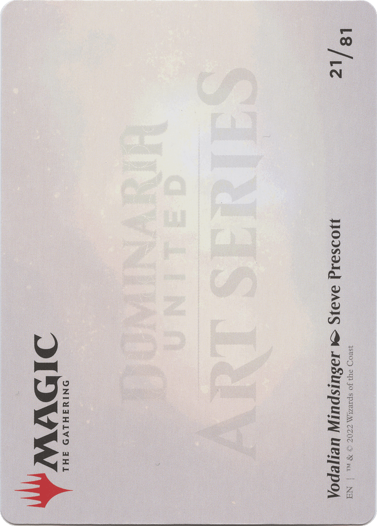 Vodalian Mindsinger // Vodalian Mindsinger (ADMU-021) - Dominaria United Art Series (Borderless) Foil