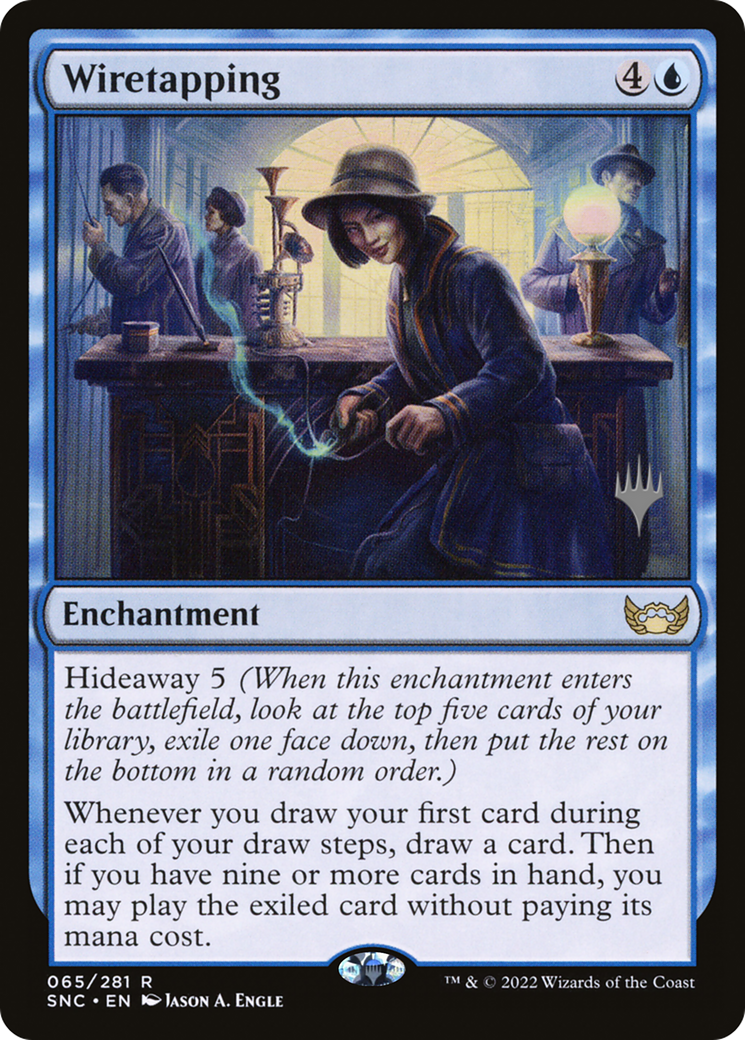 Wiretapping (Promo Pack) [Streets of New Capenna Promos] Foil