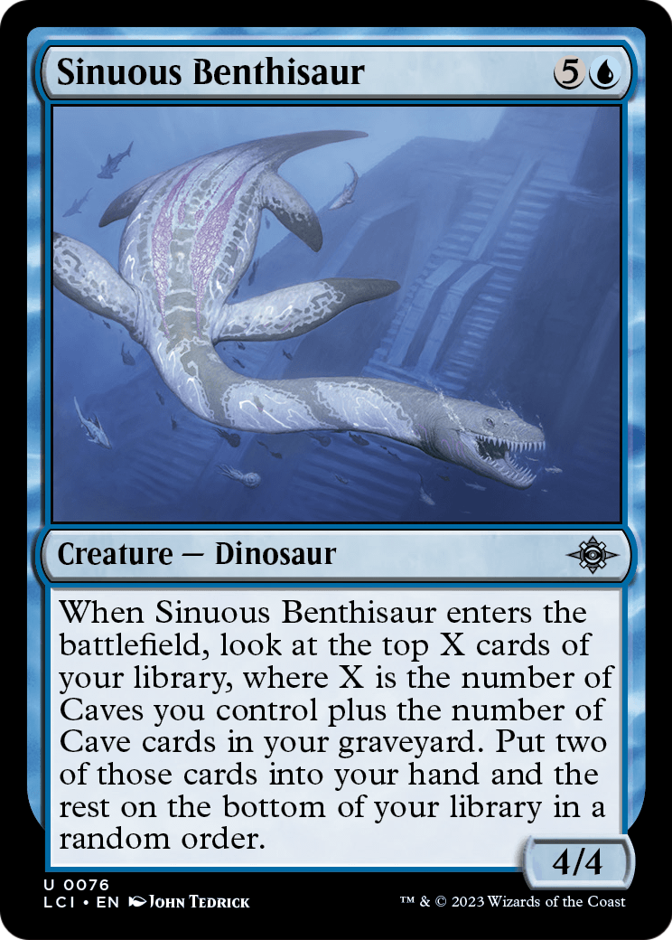 Sinuous Benthisaur [The Lost Caverns of Ixalan] Foil