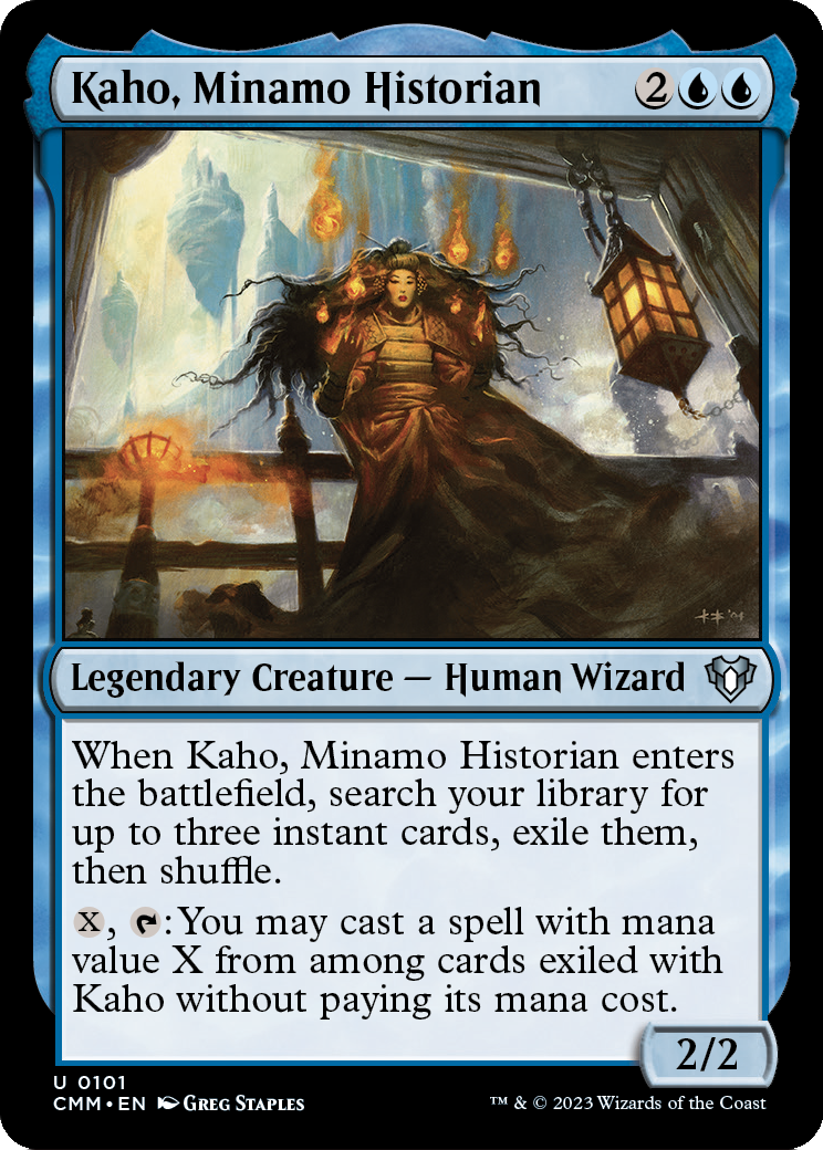 Kaho, Minamo Historian [Commander Masters] Foil