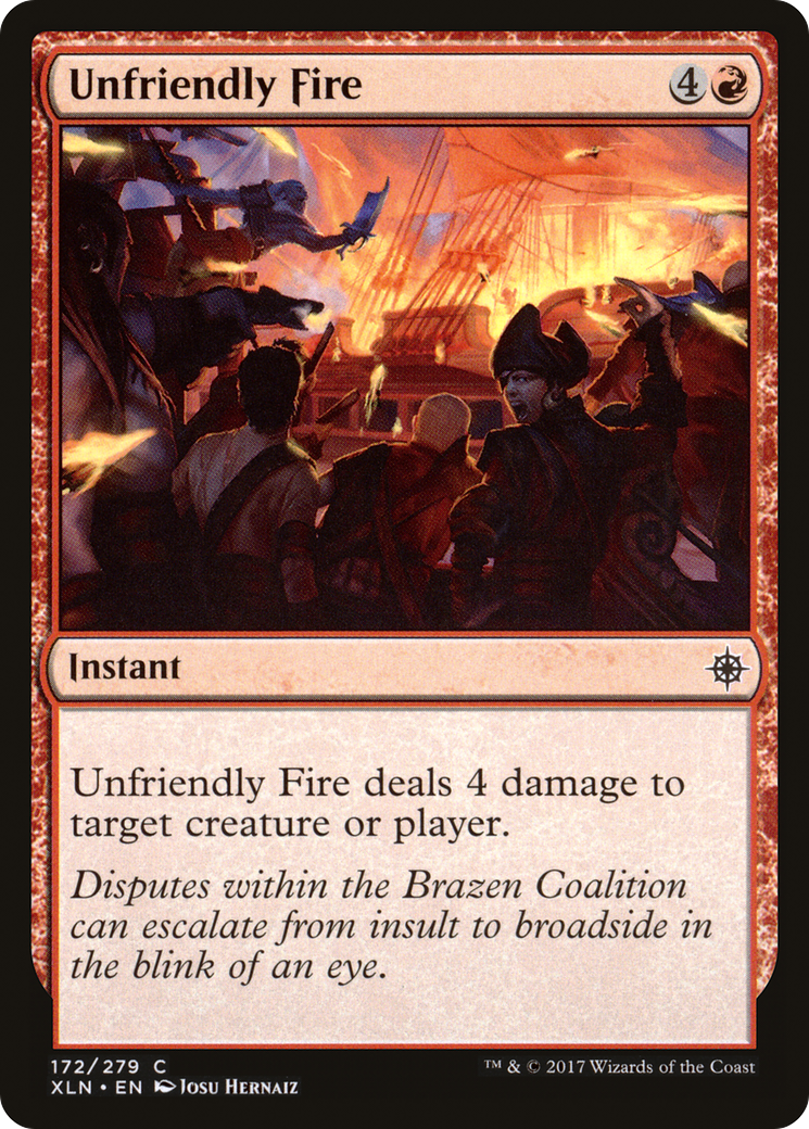 Unfriendly Fire [Ixalan] Foil