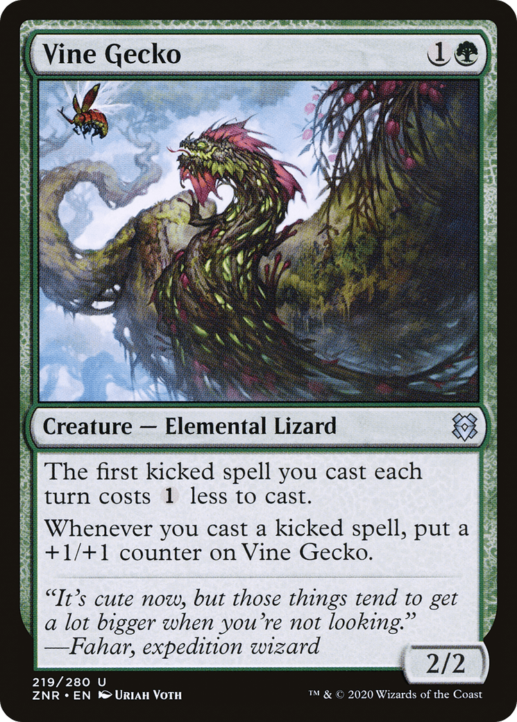 Vine Gecko [Zendikar Rising] Foil