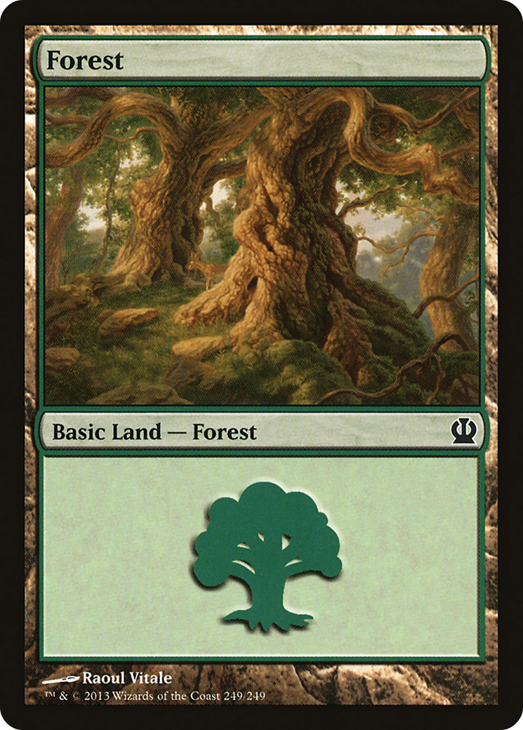 Forest (249) [Theros] Foil