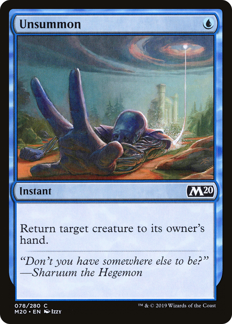 Unsummon [Core Set 2020] Foil