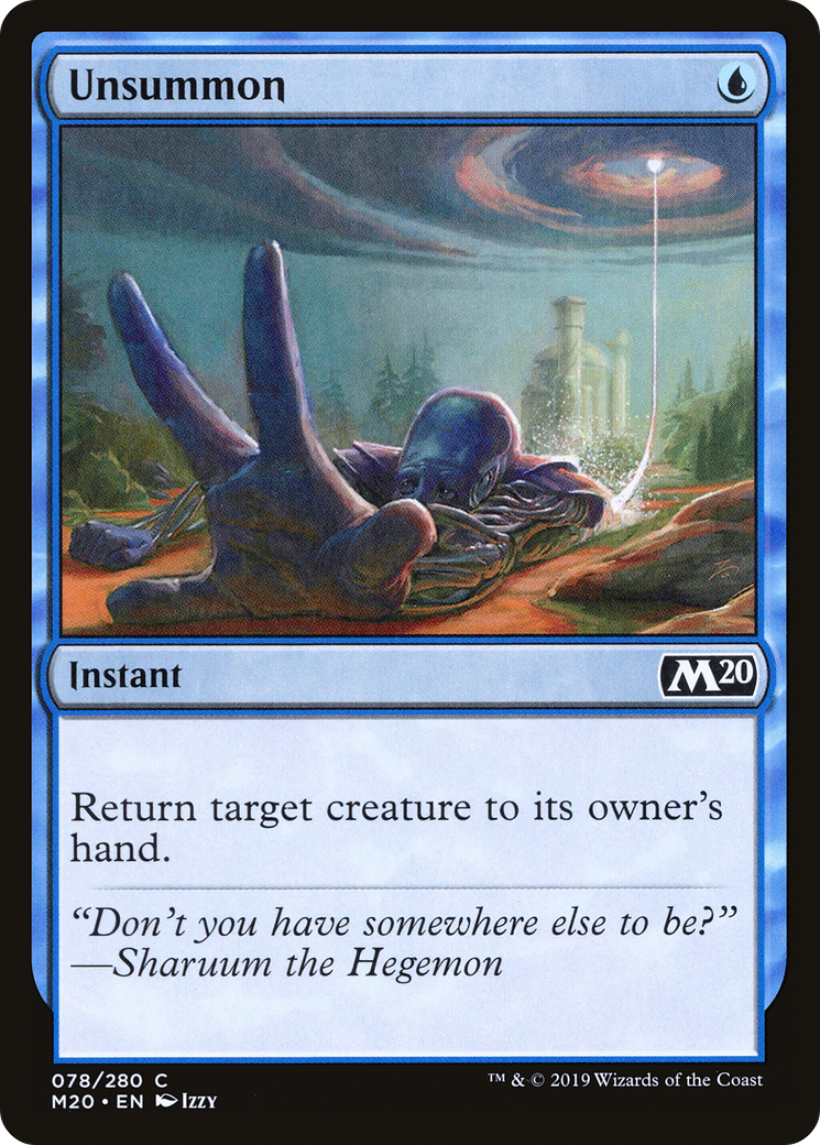 Unsummon [Core Set 2020] Foil