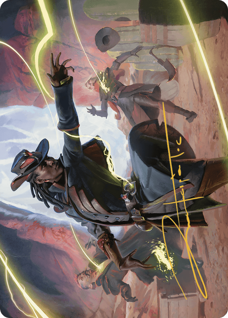 Lilah, Undefeated Slickshot // Lilah, Undefeated Slickshot (AOTJ-026) - Outlaws of Thunder Junction Art Series (Borderless) Foil