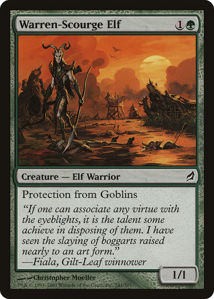 Warren-Scourge Elf [Lorwyn] Foil