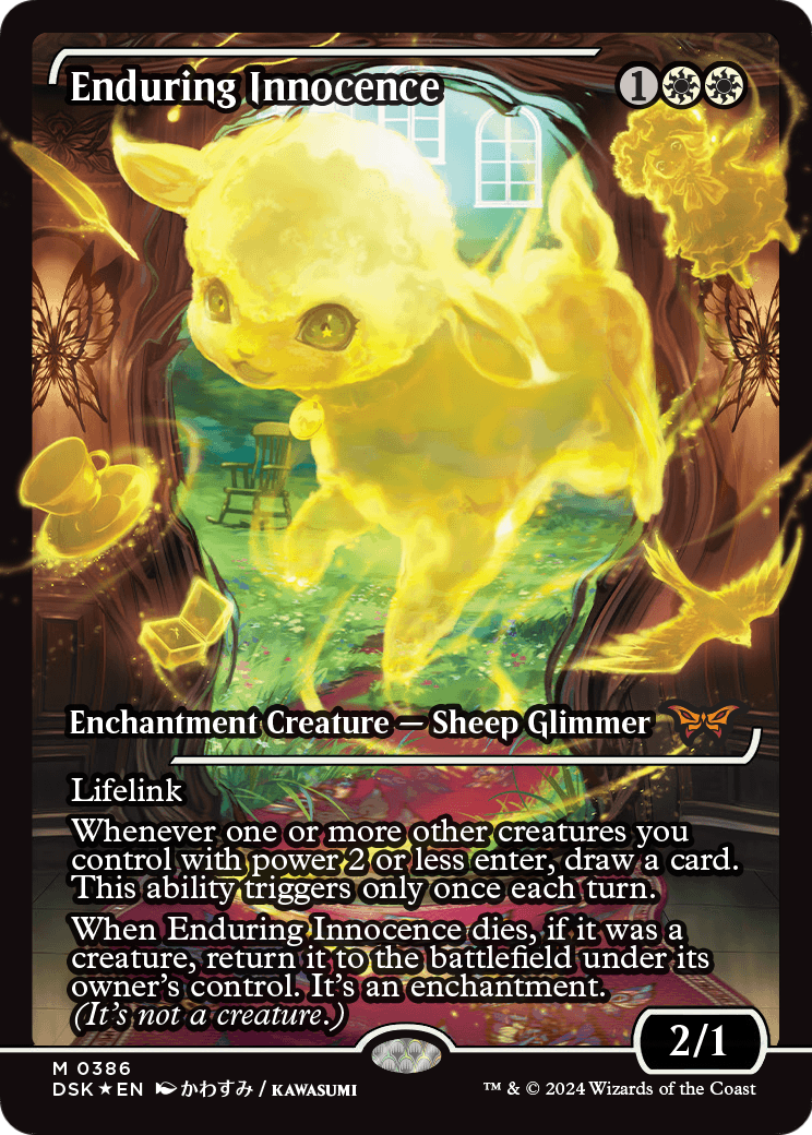 Enduring Innocence (Japan Showcase - Japanese) [Duskmourn: House of Horror] Foil