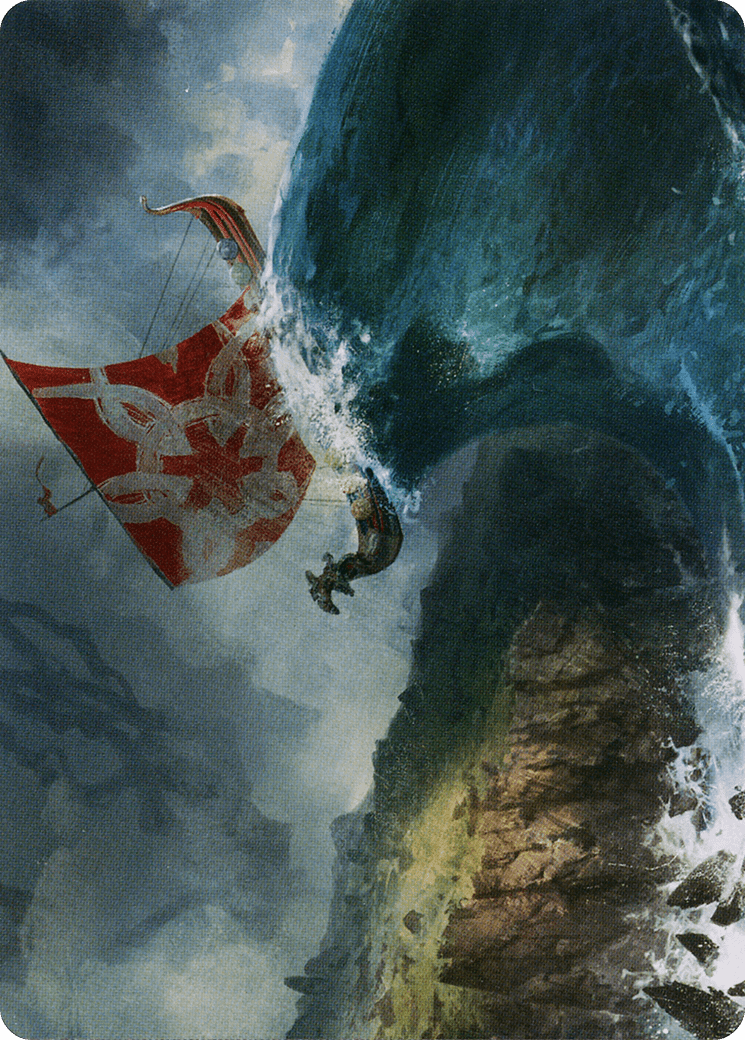 Run Ashore // Run Ashore (AKHM-019) - Kaldheim Art Series (Borderless) Foil