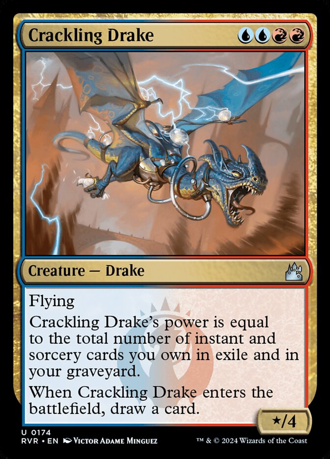 Crackling Drake 174/291 (Ravnica Remastered)  - Foil
