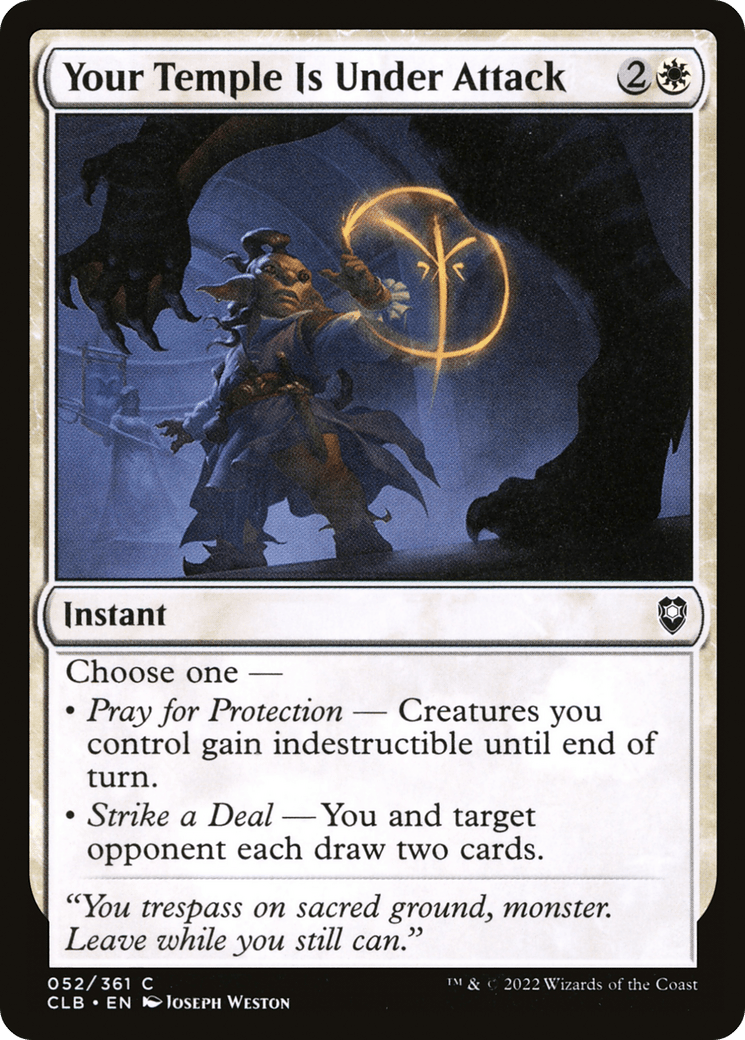 Your Temple Is Under Attack [Commander Legends: Battle for Baldur's Gate] Foil