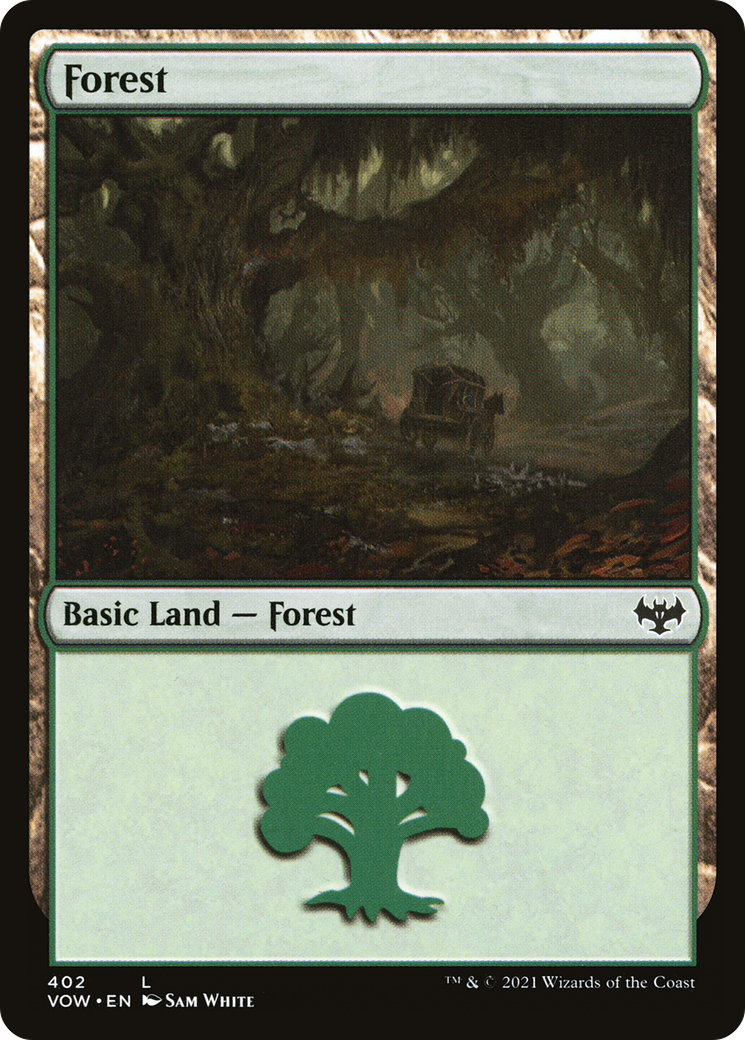 Forest (402) [Innistrad: Crimson Vow] Foil