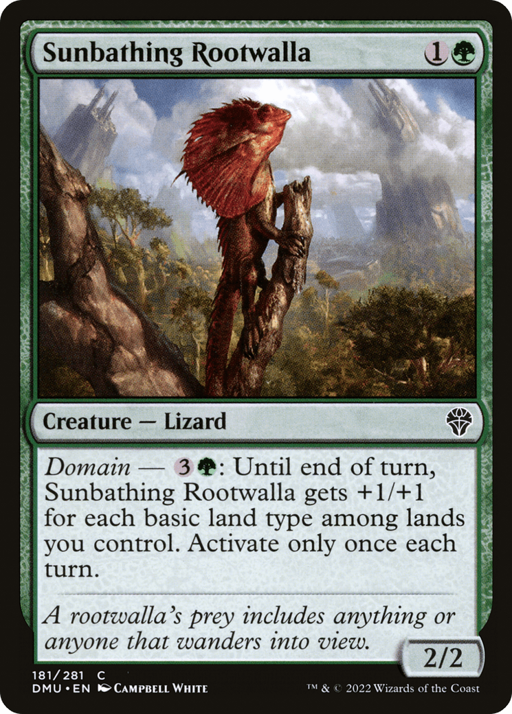 Sunbathing Rootwalla [Dominaria United] Foil