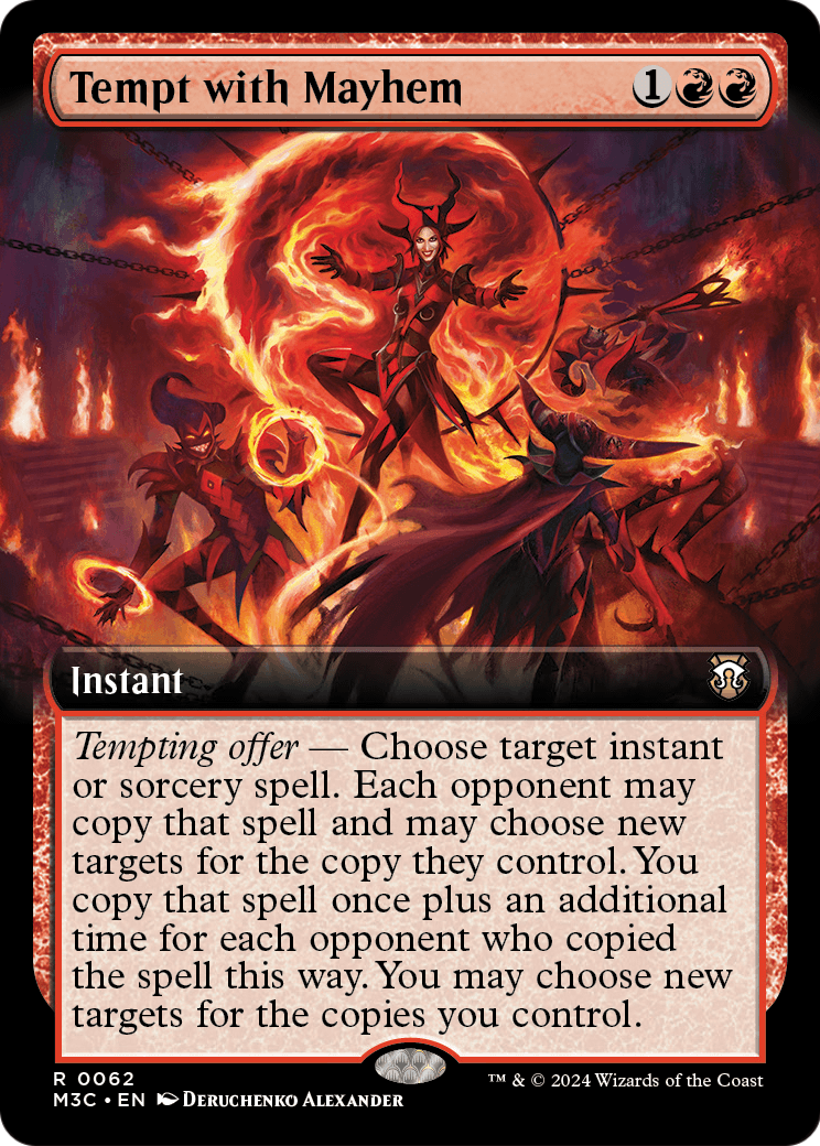 Tempt with Mayhem (Extended Art) [Modern Horizons 3 Commander] Foil