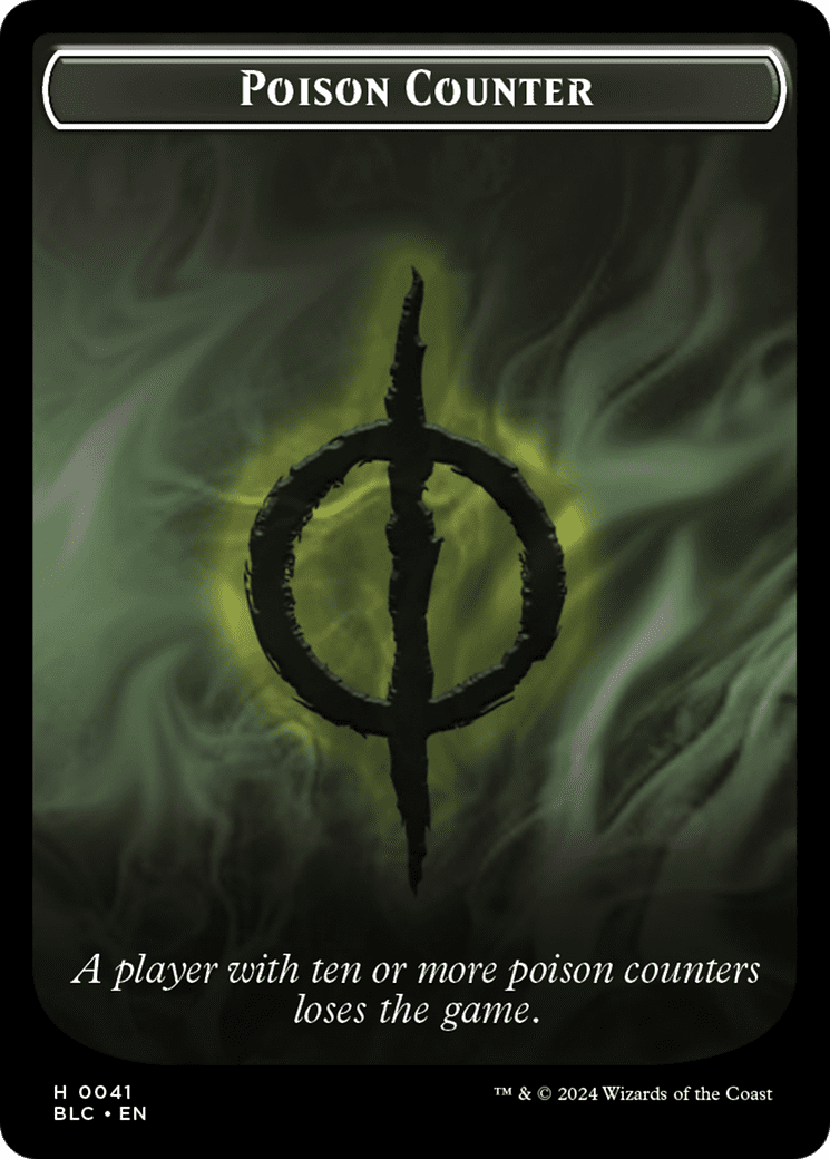 Poison Counter (TBLC-041) - Bloomburrow Commander Tokens Foil