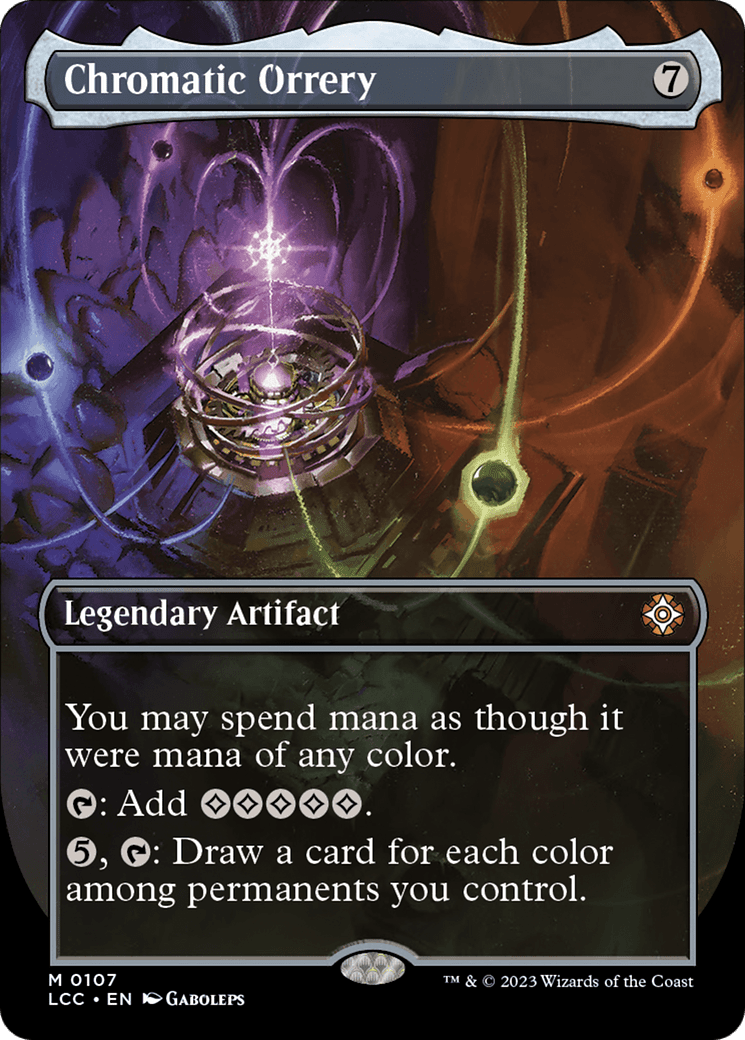 Chromatic Orrery (Borderless) [The Lost Caverns of Ixalan Commander] Foil