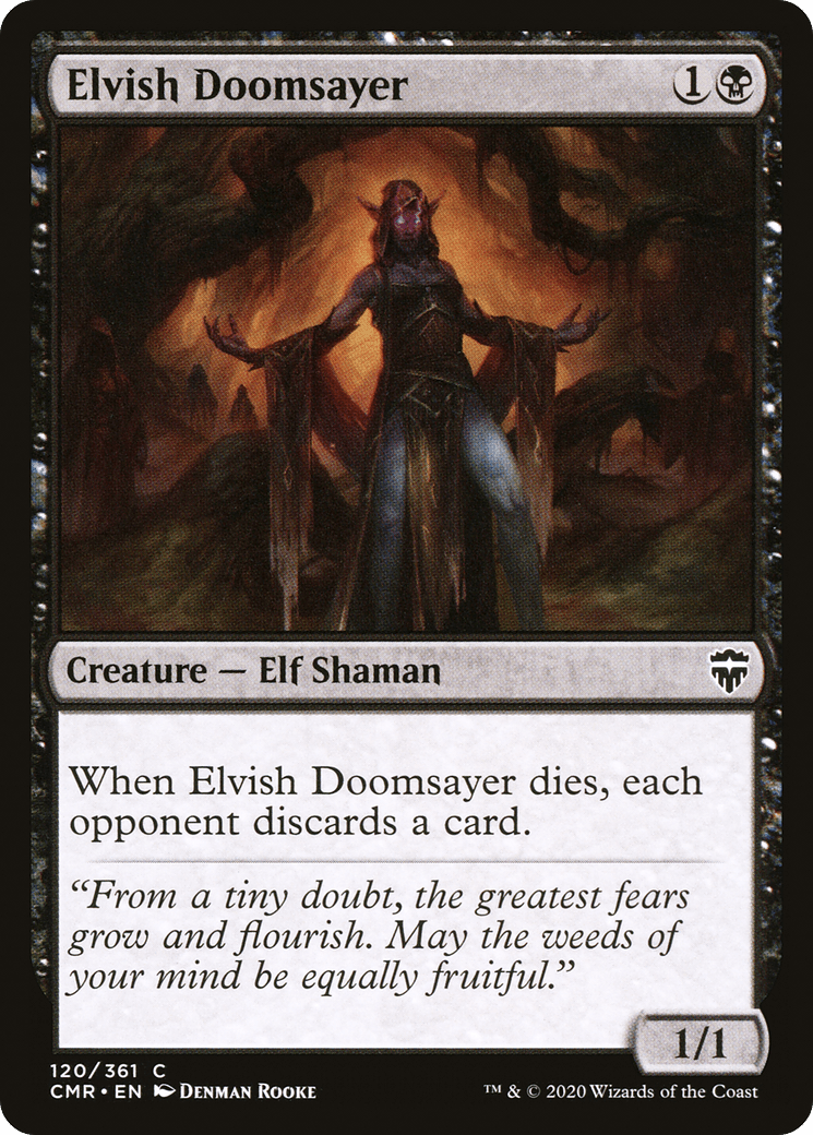 Elvish Doomsayer [Commander Legends] Foil