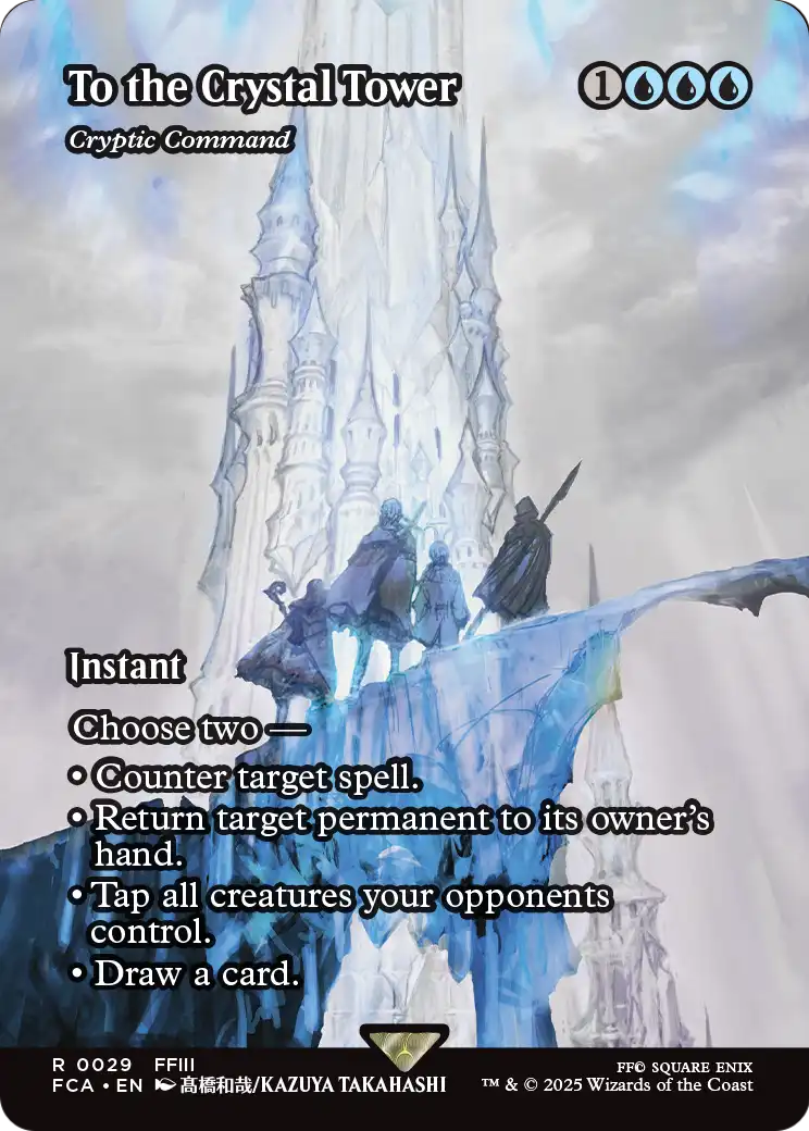 To the Crystal Tower - Cryptic Command (Showcase) (029) [FINAL FANTASY: Through the Ages]  Foil