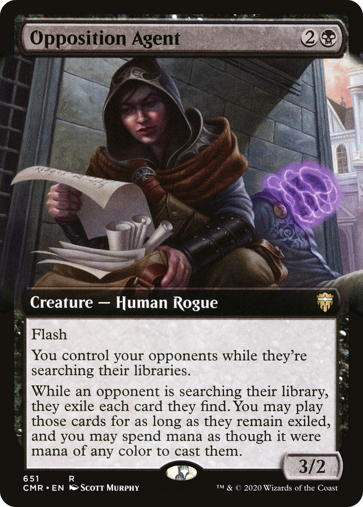 Opposition Agent (Extended Art) [Commander Legends] Foil