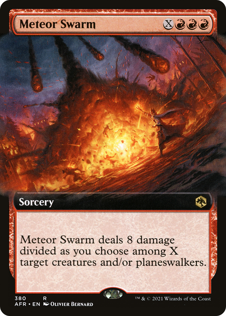 Meteor Swarm (Extended Art) [Dungeons & Dragons: Adventures in the Forgotten Realms] Foil