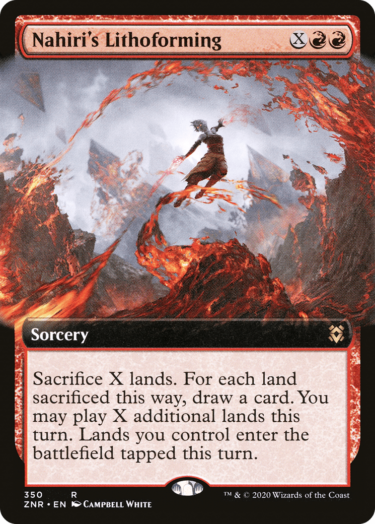 Nahiri's Lithoforming (Extended Art) [Zendikar Rising] Foil