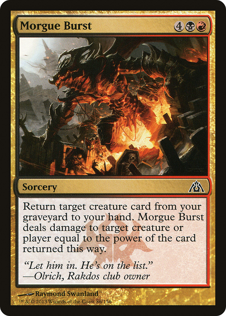 Morgue Burst [Dragon's Maze] Foil