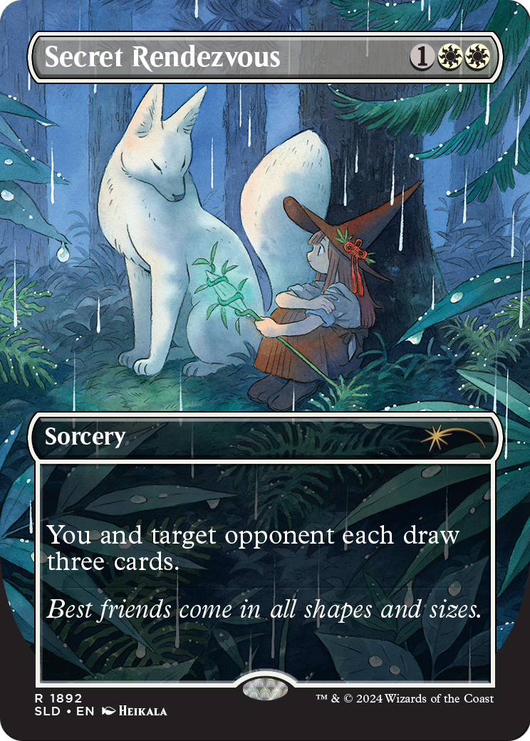 Secret Rendezvous (1892) [Secret Lair Drop]  (Borderless) Foil